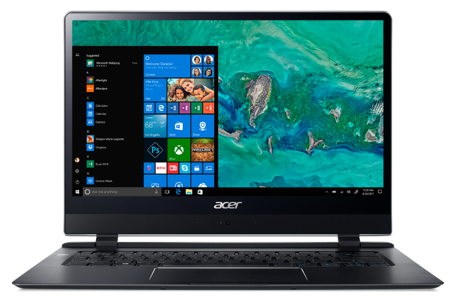 ультрабук Acer SWIFT 7 (SF714-51T-M3AH) (Intel Core i7 7Y75 1300 MHz/14"/1920x1080/8GB/256GB SSD/DVD нет/Intel HD Graphics 615/Wi-Fi/3G/LTE/Windows 10 Pro)