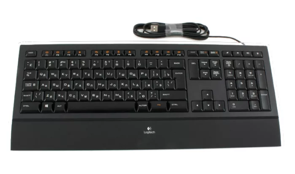 Logitech Illuminated Keyboard K740 Black USB