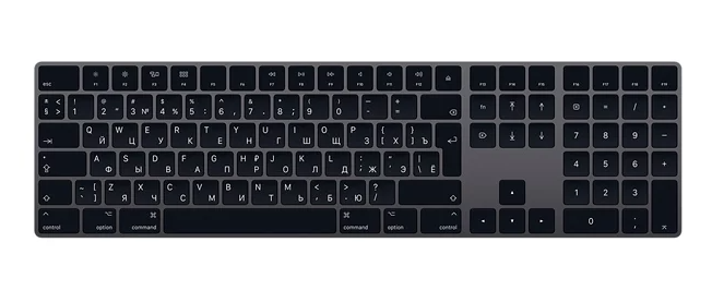 Apple Magic Keyboard with Numeric Keypad (MRMH2RS/A) Space Gray Bluetooth