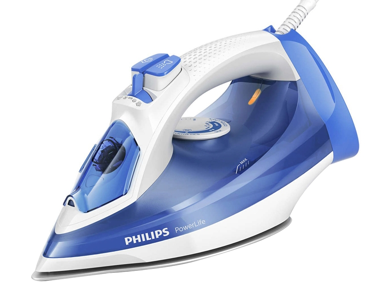 Philips GC2990/20 PowerLife голубой/белый с отпаривателем