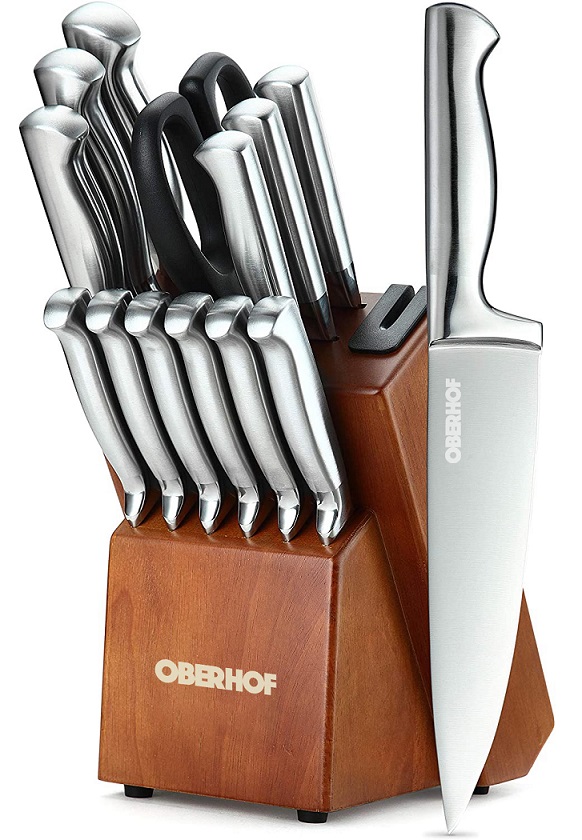 Oberhof Schneidkante S-17, 12 ножей, 2 ножниц, подставка с точилкой